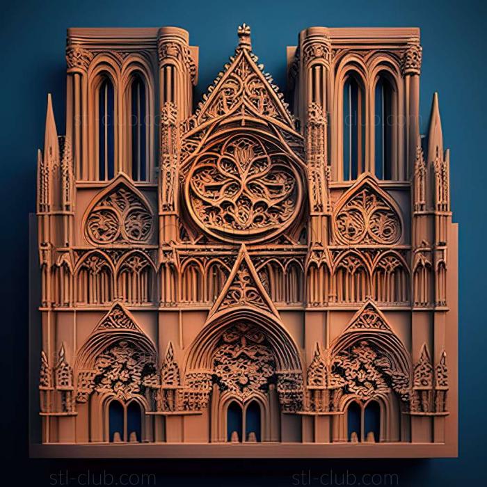 3D model notre dame (STL)